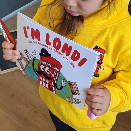 “I’M LONDI. Diversity Adventures in LONDON with LONDI” (Beautiful Picture Book for children with Extra Bonus! Colorful Poster and 6 Colouring Pages for children Activity inside.)